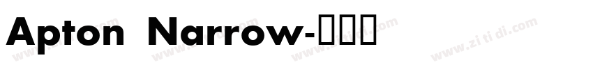 Apton Narrow字体转换